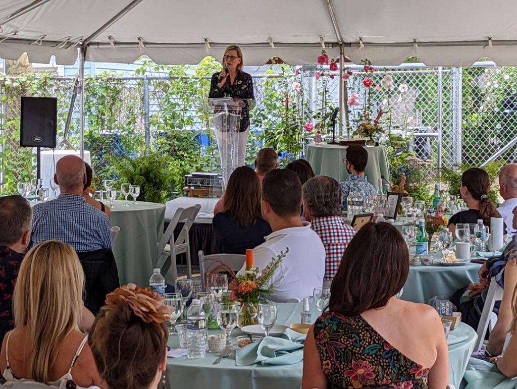 Marian at the Garden Party